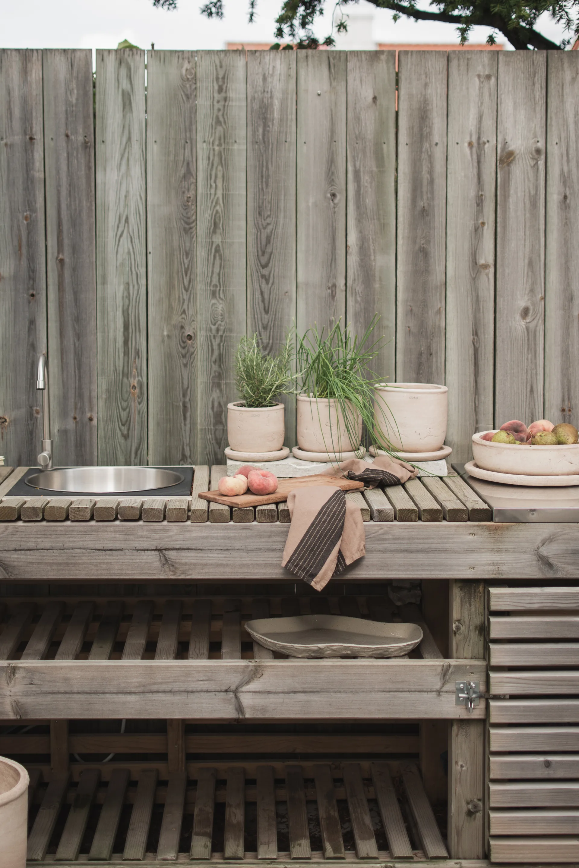 Pot Terra, Sand, Ø18x18 cm DBKD