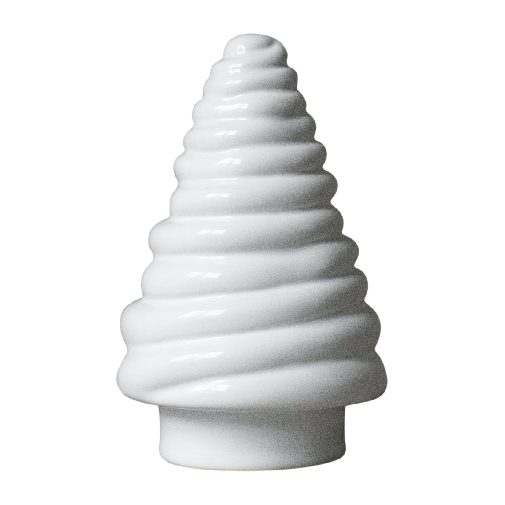 Sapin décoratif Curl tree 13 cm, Shiny white DBKD