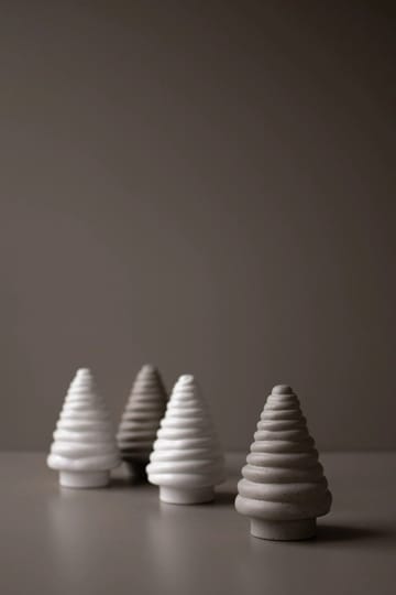 Sapin décoratif Curl tree 13 cm - Shiny white - DBKD