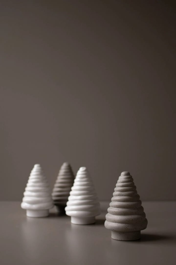 Sapin décoratif Curl tree 13 cm - Shiny white - DBKD