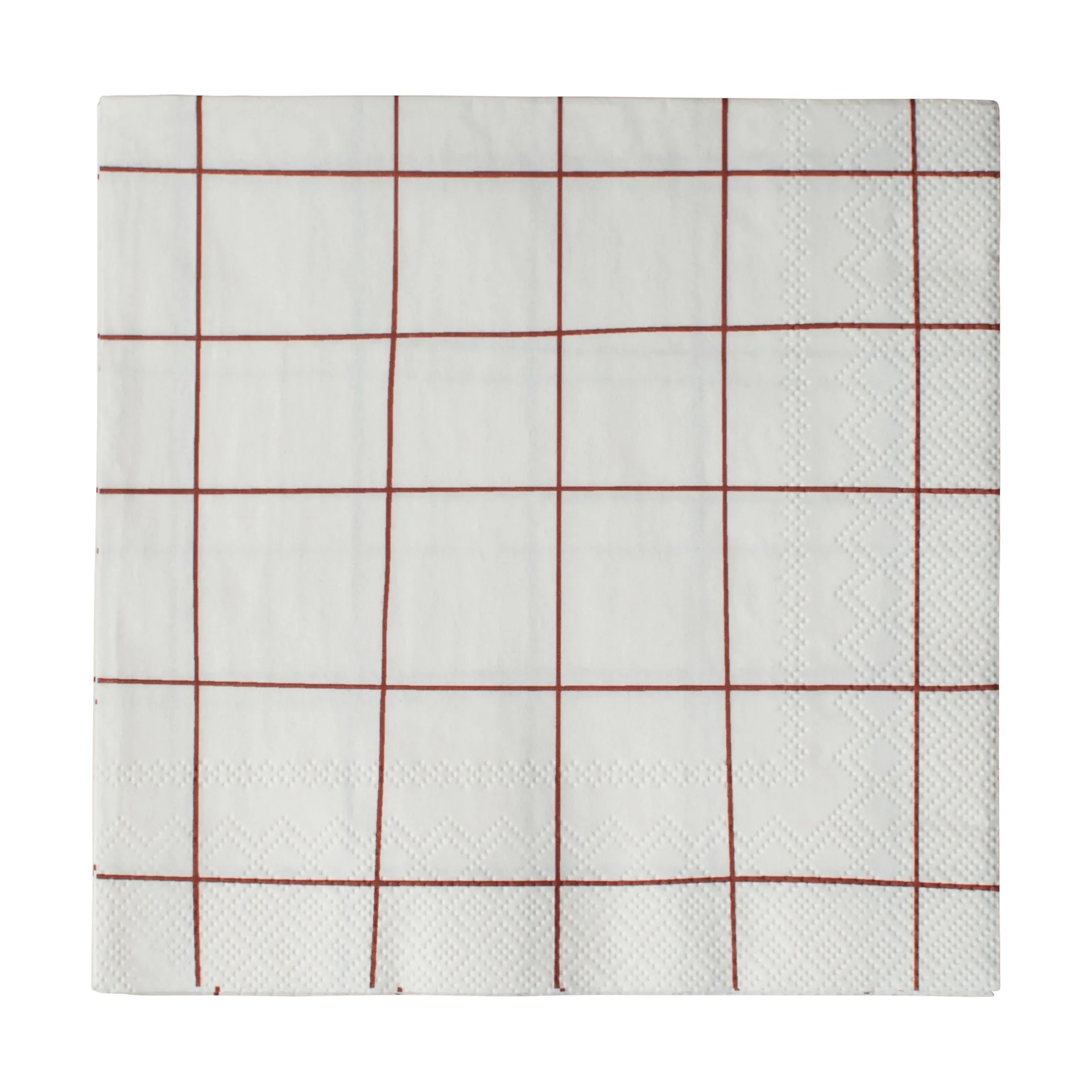 Serviette en papier carrée 33x33 cm Lot de 20, Dark red DBKD