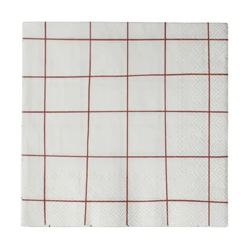Serviette en papier carrée 33x33 cm Lot de 20 - Dark red - DBKD