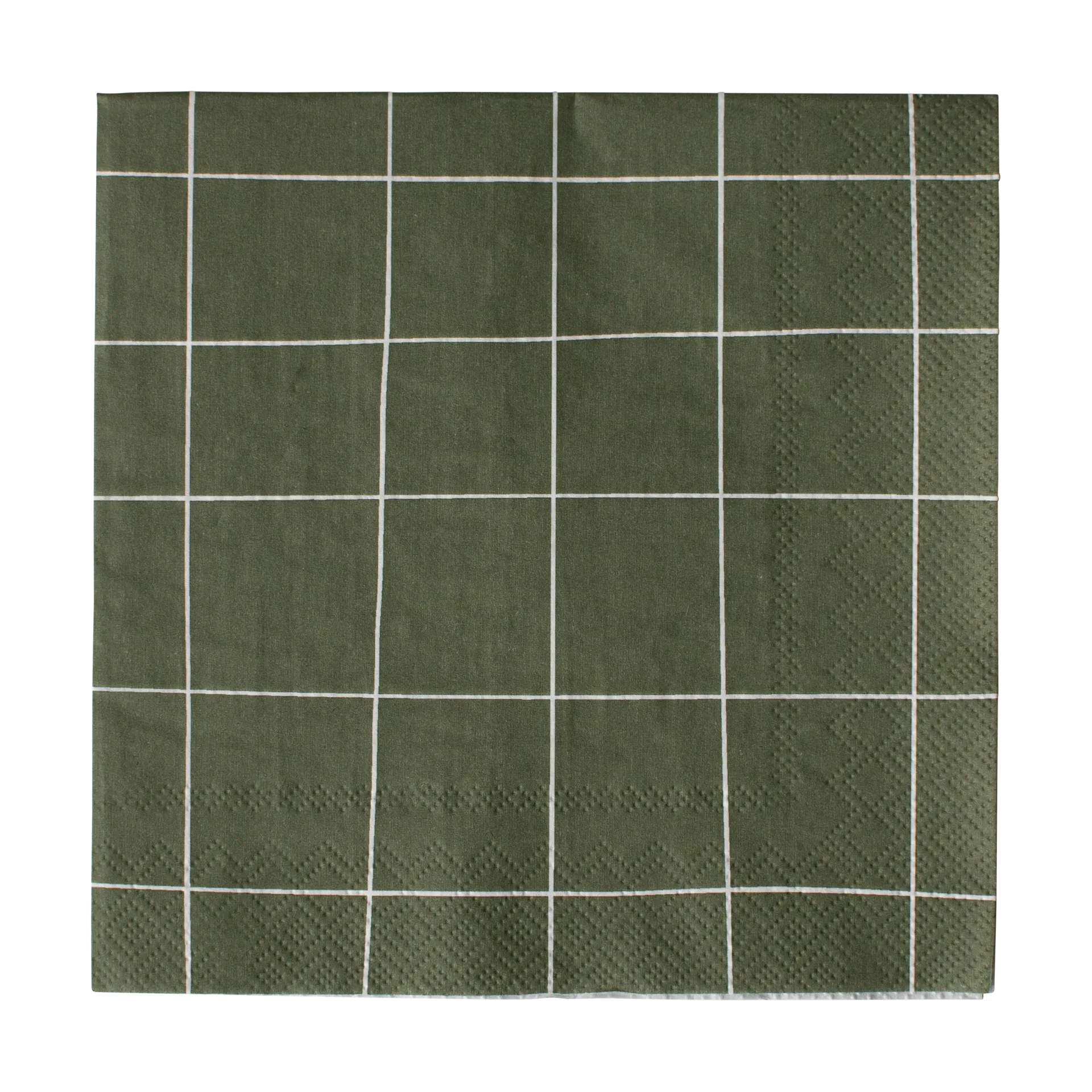 Serviette en papier carrée 33x33 cm Lot de 20, Green DBKD