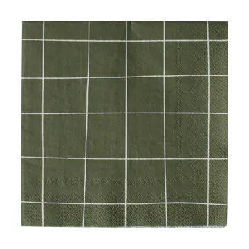 Serviette en papier carrée 33x33 cm Lot de 20 - Green - DBKD