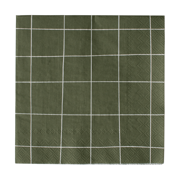 Serviette en papier carrée 33x33 cm Lot de 20 - Green - DBKD