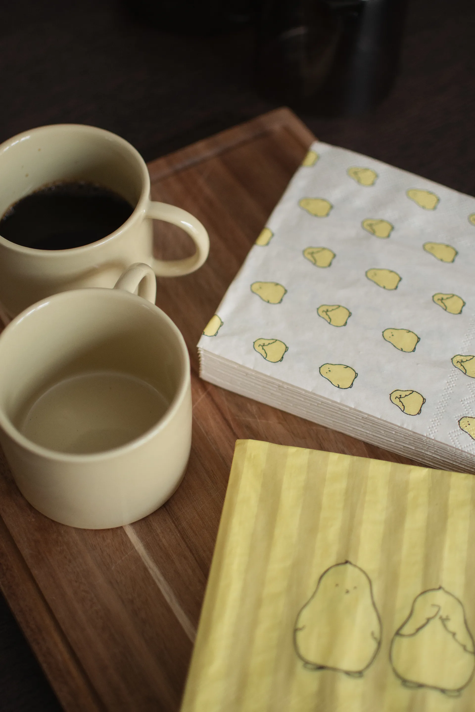 Serviettes en papier Chubby Chicken 20 pièces, Yellow, 33x33 cm DBKD