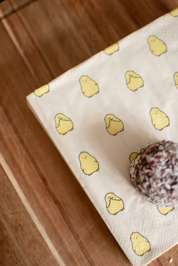 Serviettes en papier Chubby Chicken 20 pièces - Yellow, 33x33 cm - DBKD