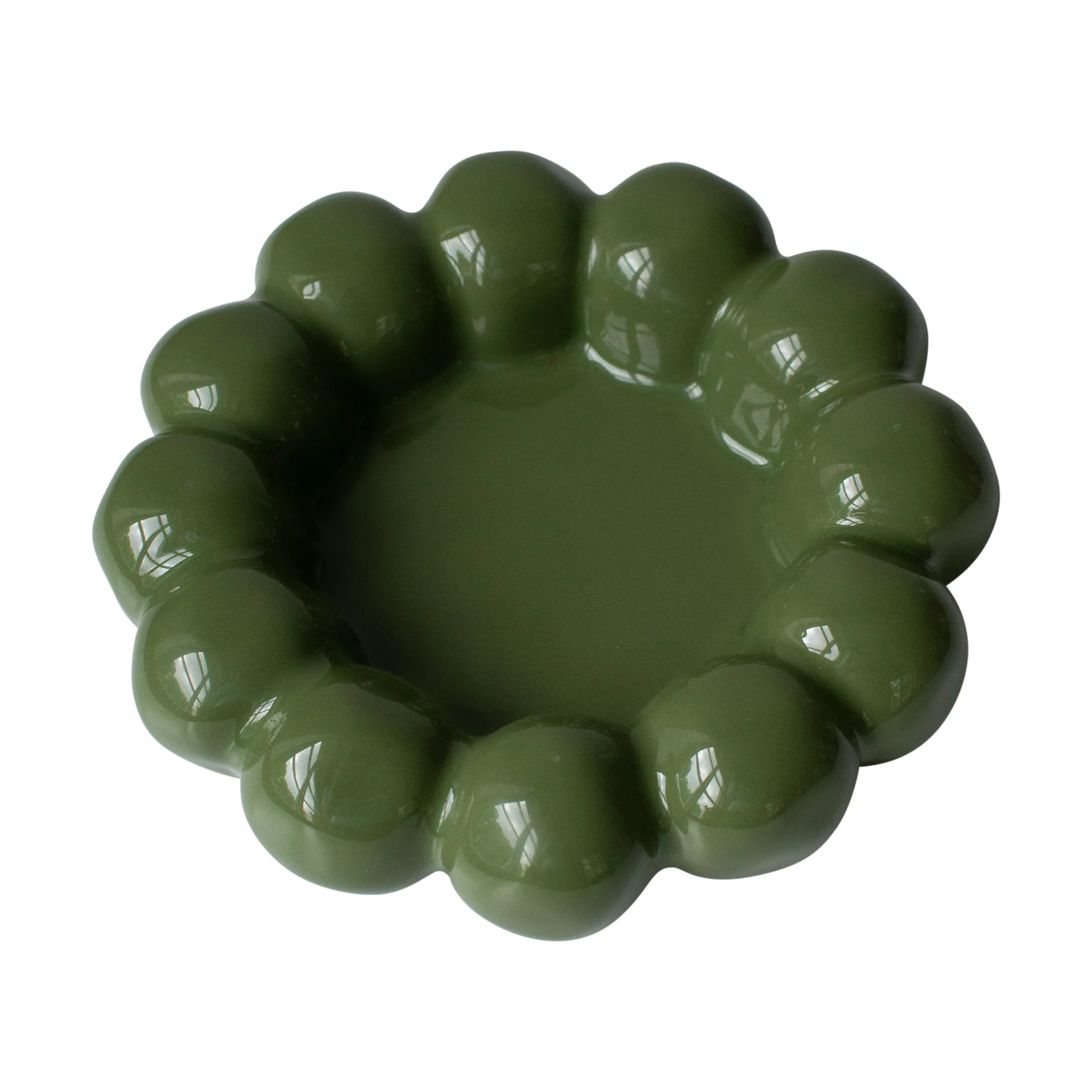 Support pour bougies Bright Ø17 cm, Shiny green DBKD