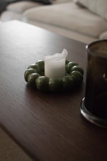Support pour bougies Bright Ø17 cm - Shiny green - DBKD