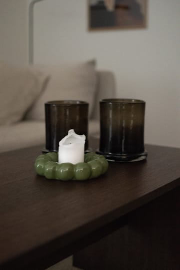 Support pour bougies Bright Ø17 cm - Shiny green - DBKD