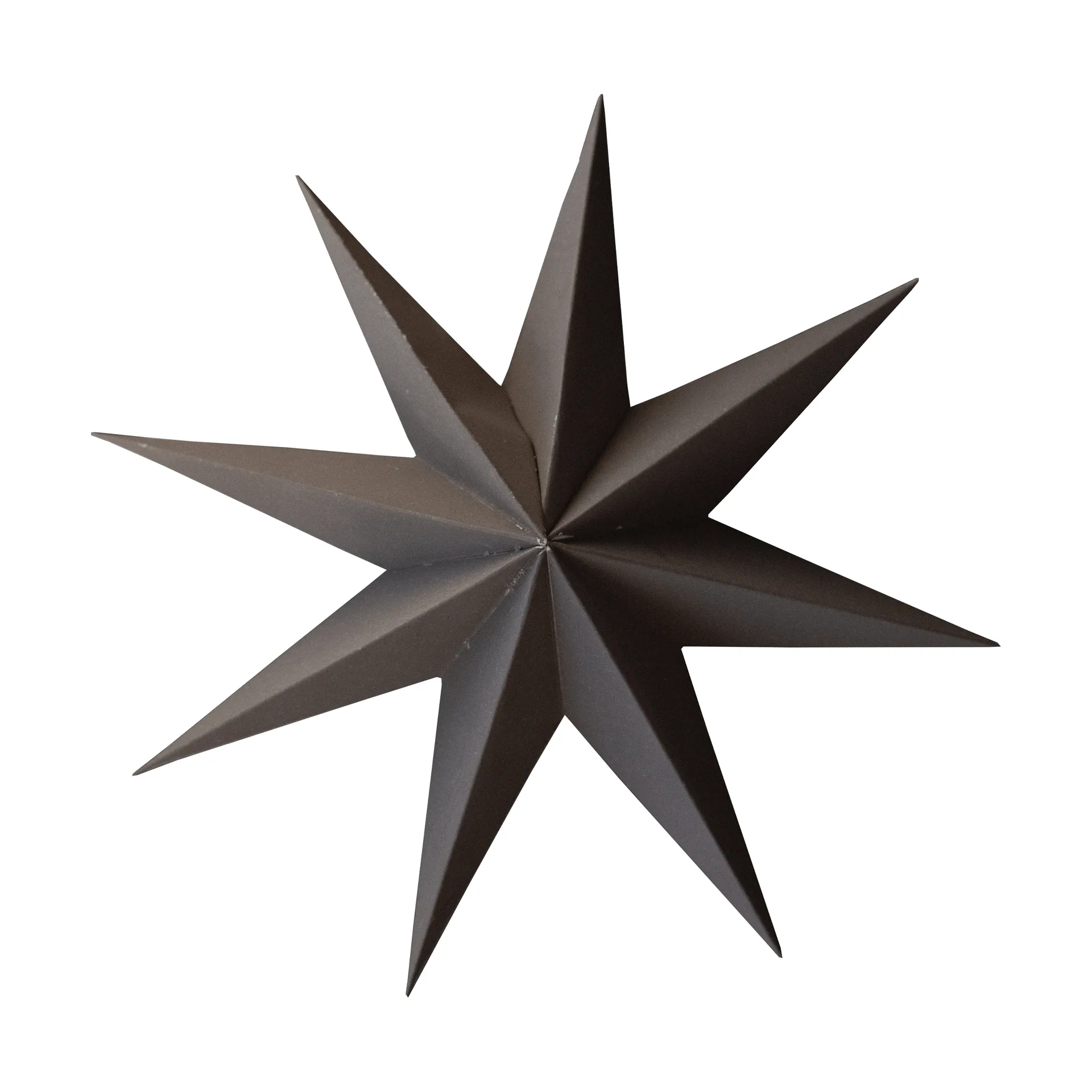 Suspension décorative Paper winter star, Brown, grand, Ø19 cm DBKD