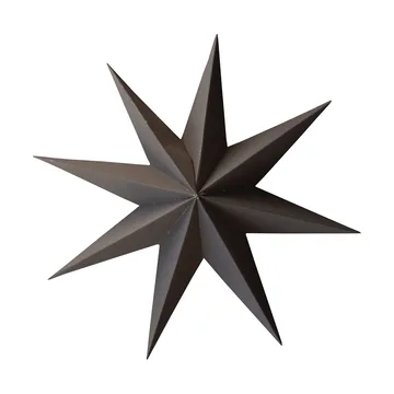 Suspension décorative Paper winter star - Brown, grand, Ø19 cm - DBKD