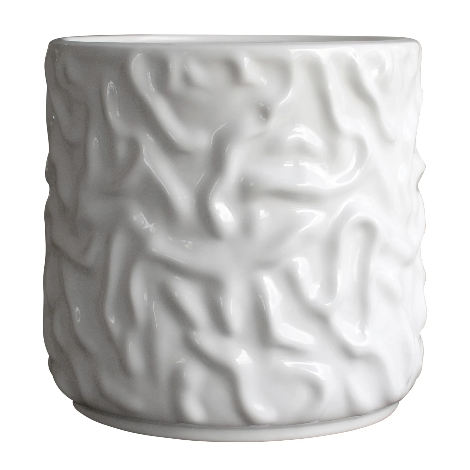 Swoon cache-pot Ø23 cm, Blanc brillant DBKD