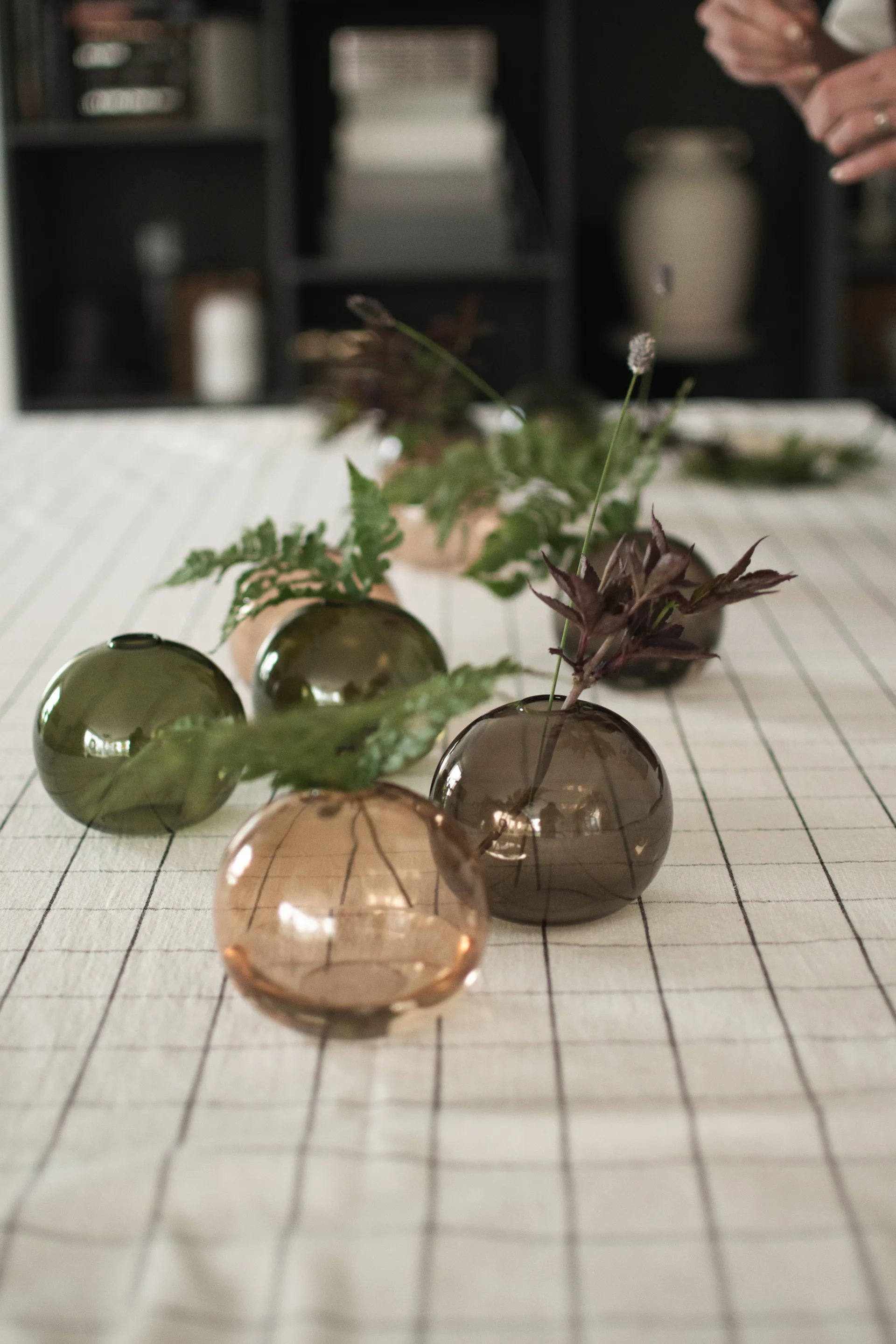 Vase Ball Ø10 cm, Brown DBKD