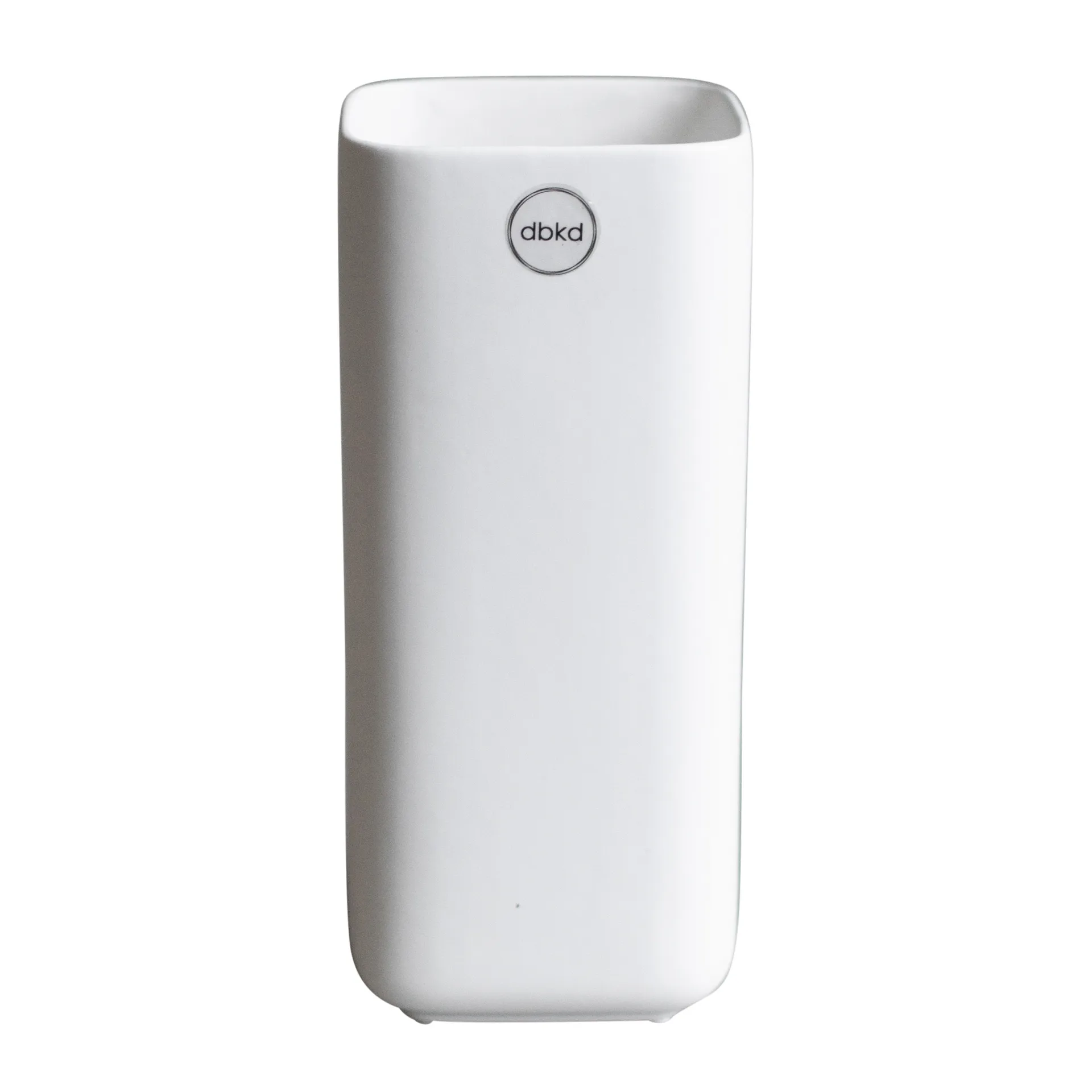 Vase Cube 20 cm, Matte white DBKD