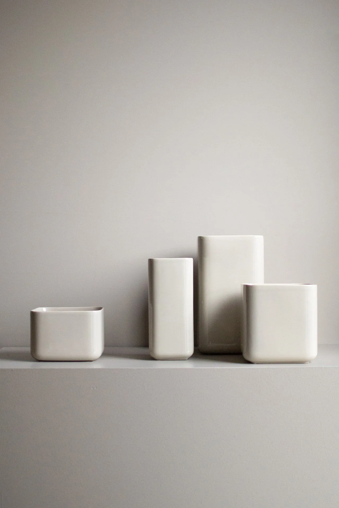 Vase Cube 20 cm, Shiny mole DBKD