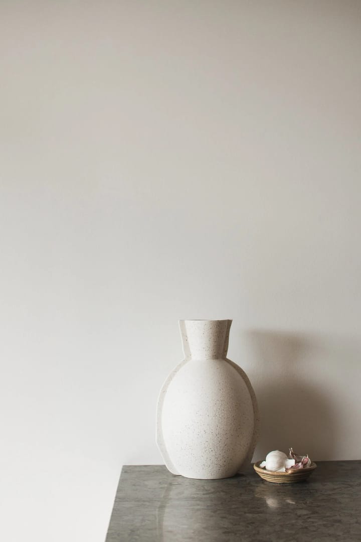 Vase Edge H30 cm - Creme dot - DBKD