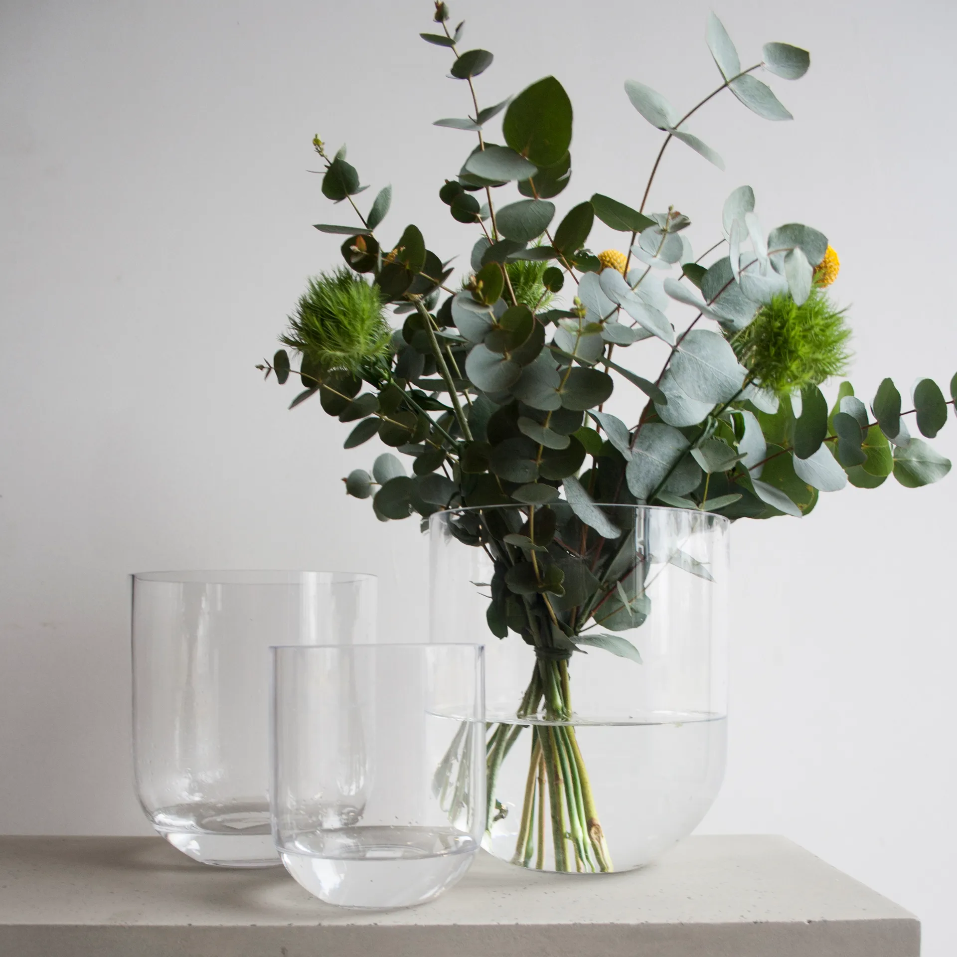 Vase en vere Simple grand, Clear DBKD