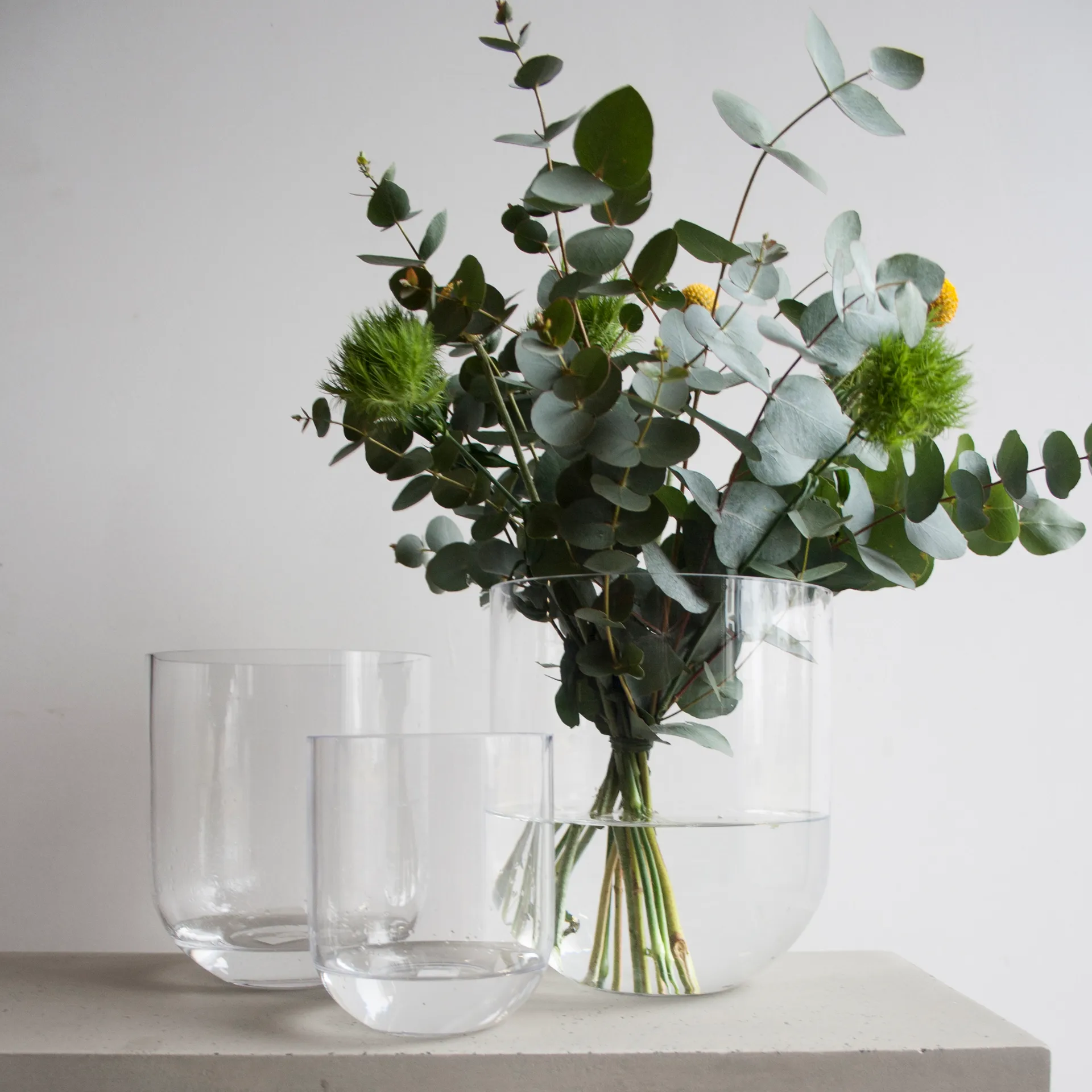 Vase en verre Simple moyen, Clear DBKD