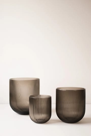 Vase en verre Simple Stripe brown - Large - DBKD
