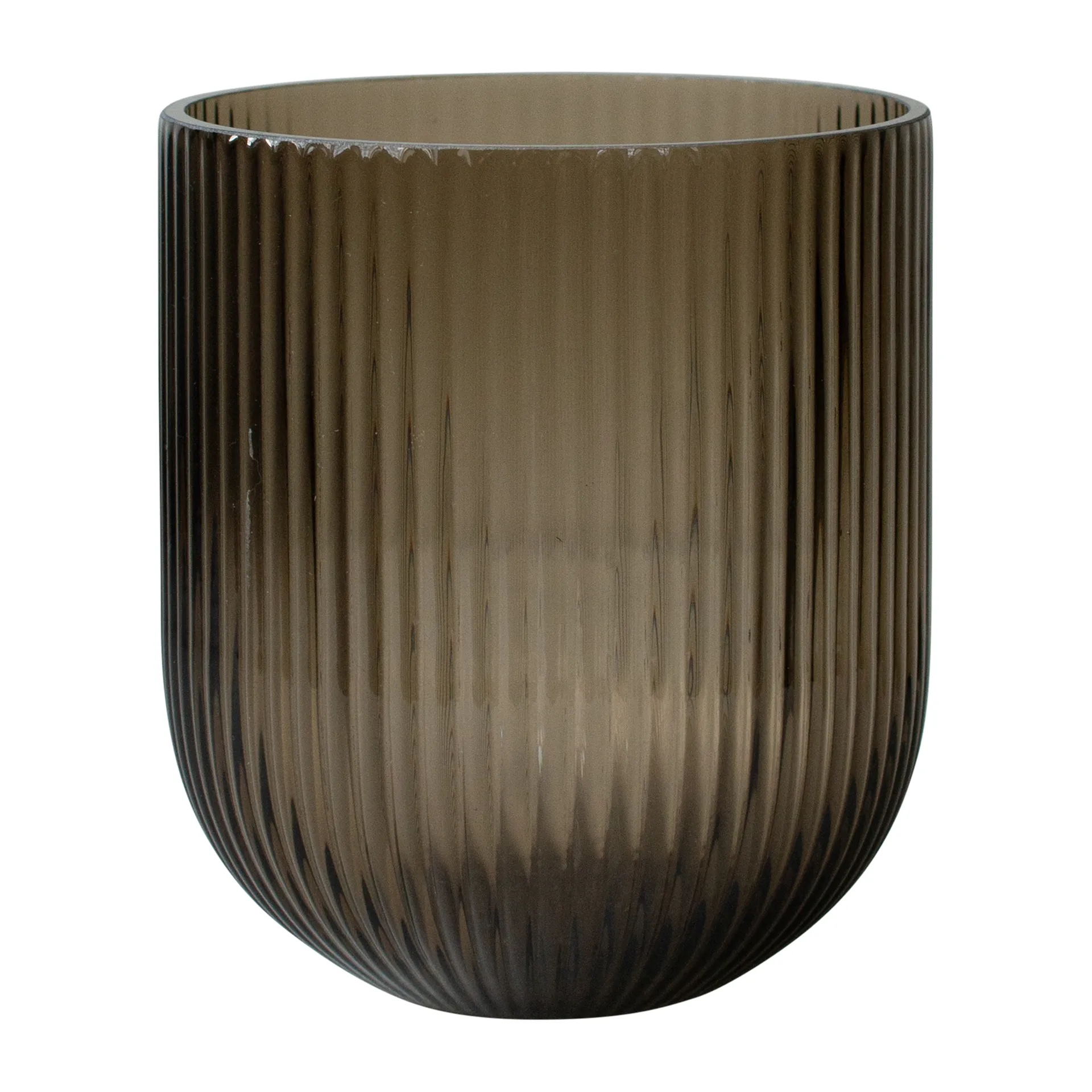 Vase en verre Simple Stripe brown, Medium DBKD