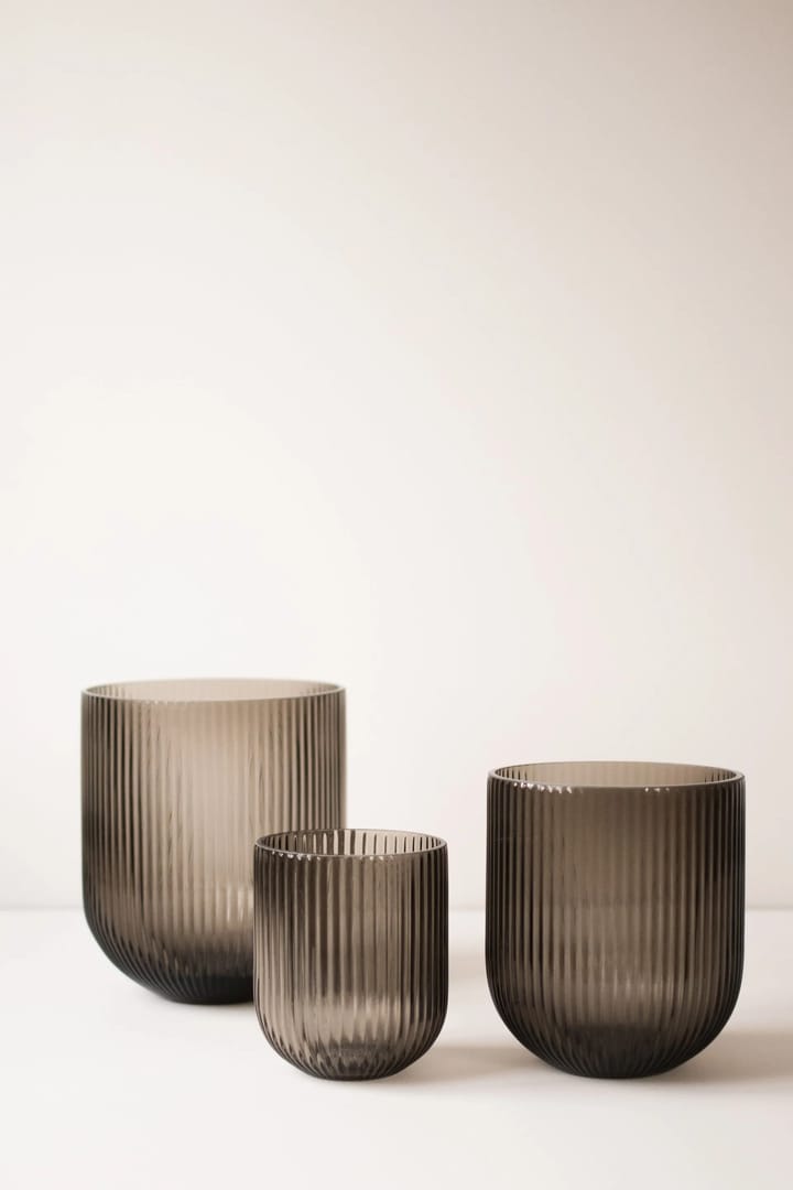 Vase en verre Simple Stripe brown - Medium - DBKD