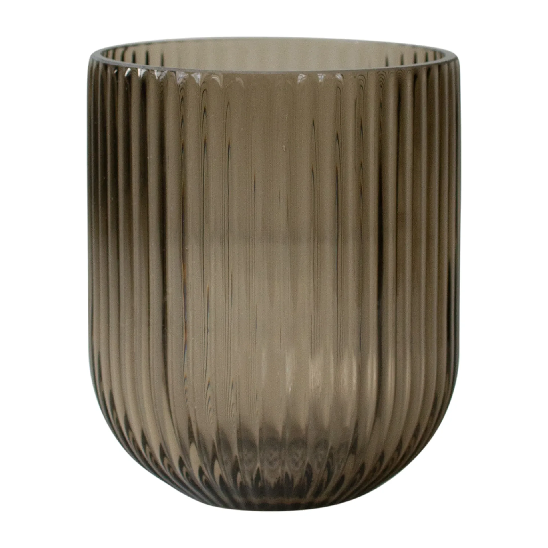 Vase en verre Simple Stripe brown, Small DBKD