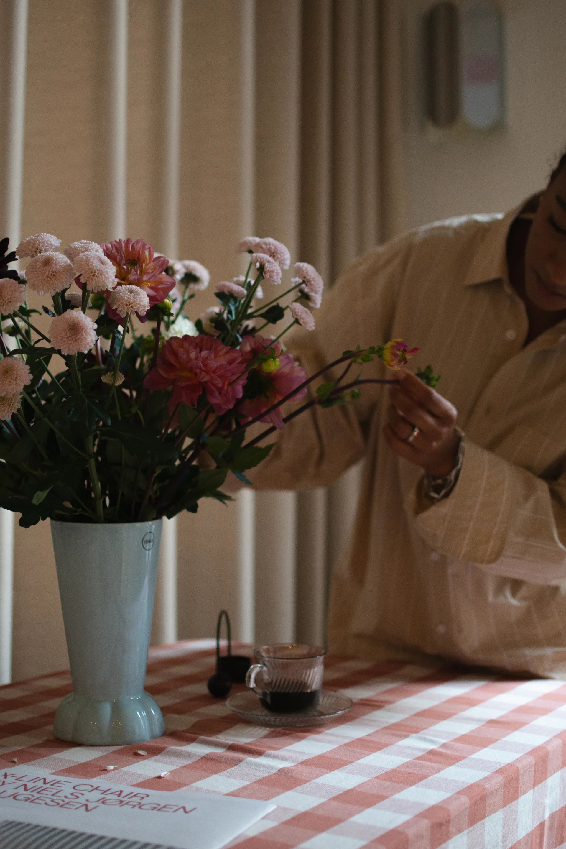 Vase Flora 22 cm, Bleu clair DBKD