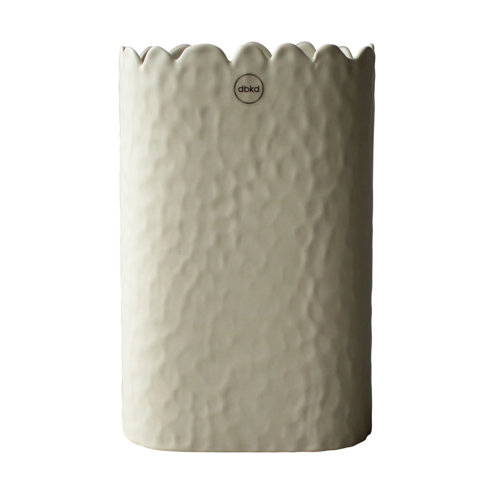 Vase Flowery 20 cm, Crème DBKD