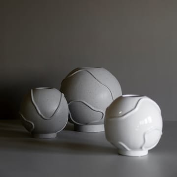 Vase Form Ø18 cm - Shiny white - DBKD