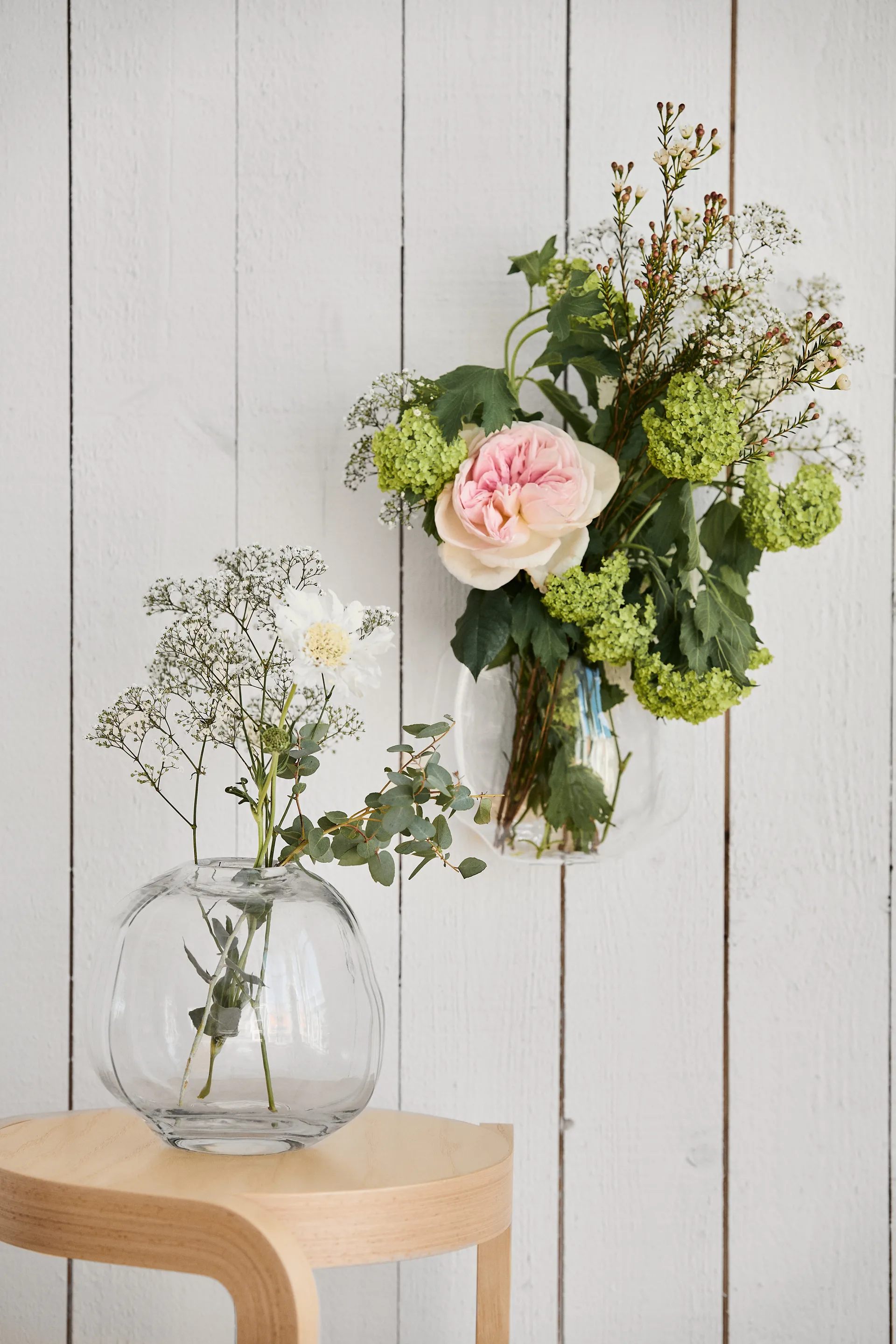 Vase mural Pebble transparent, Grand Ø18 cm DBKD