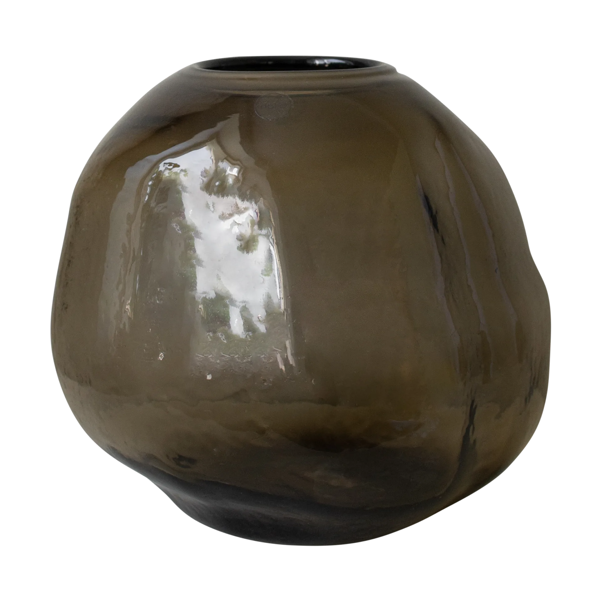 Vase Pebble, Brun, taille L Ø28 cm DBKD