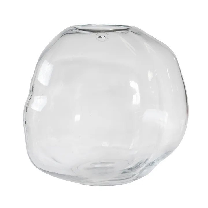 Vase Pebble - Transparent, grand Ø28 cm - DBKD