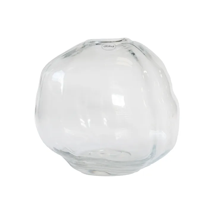 Vase Pebble - Transparent, petit Ø20 cm - DBKD