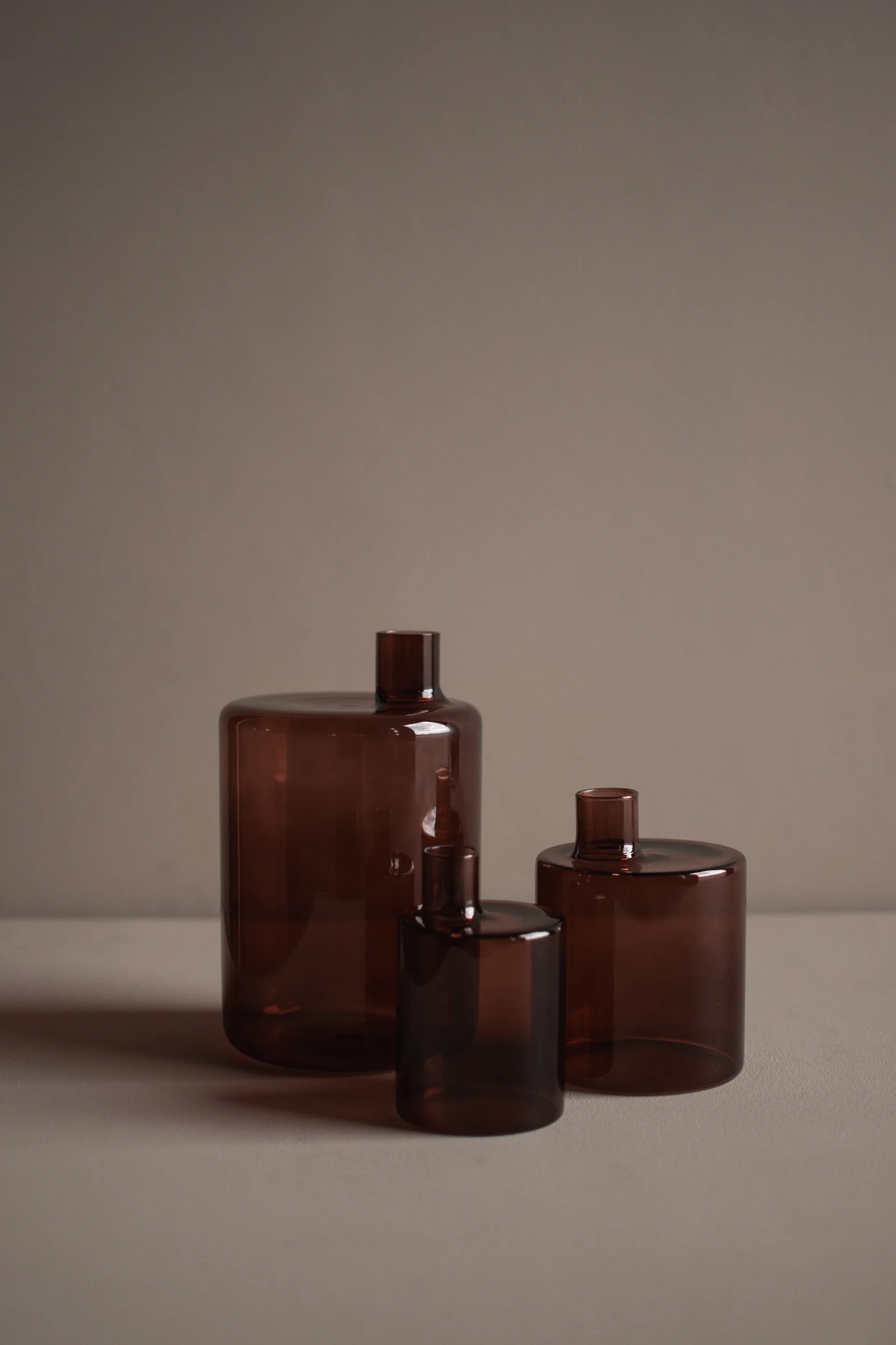 Vase Pipe 14 cm, Dark red DBKD