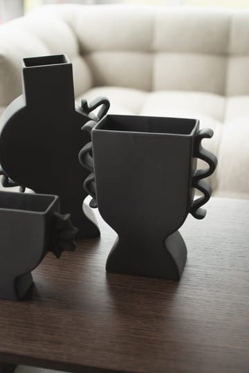 Vase plat 25 cm - Black - DBKD