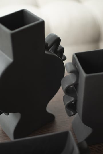 Vase plat 33 cm - Black - DBKD