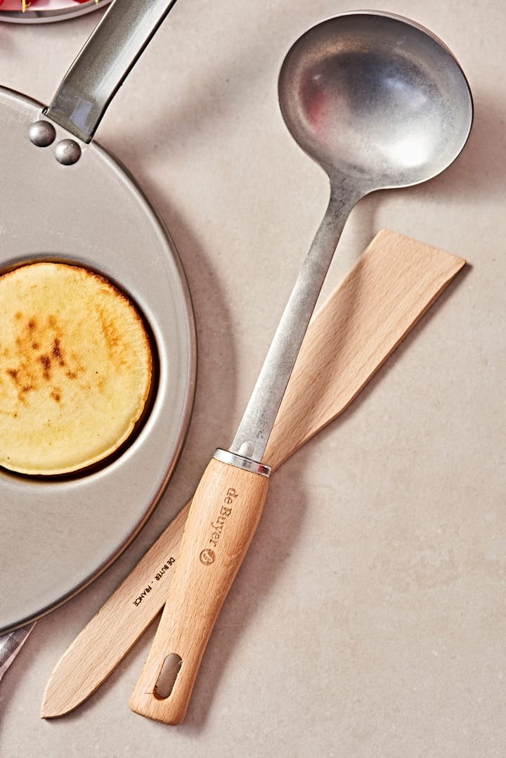 Cuillère à soupe à manche en bois De Buyer B Bois, Acier inoxydable De Buyer