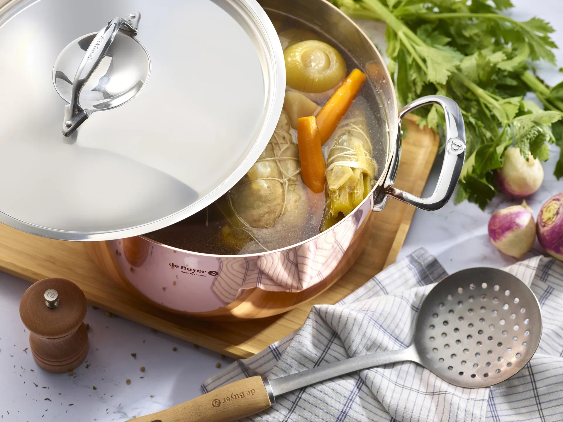 Fait-tout avec couvercle Prima Matera induction, 24 cm De Buyer