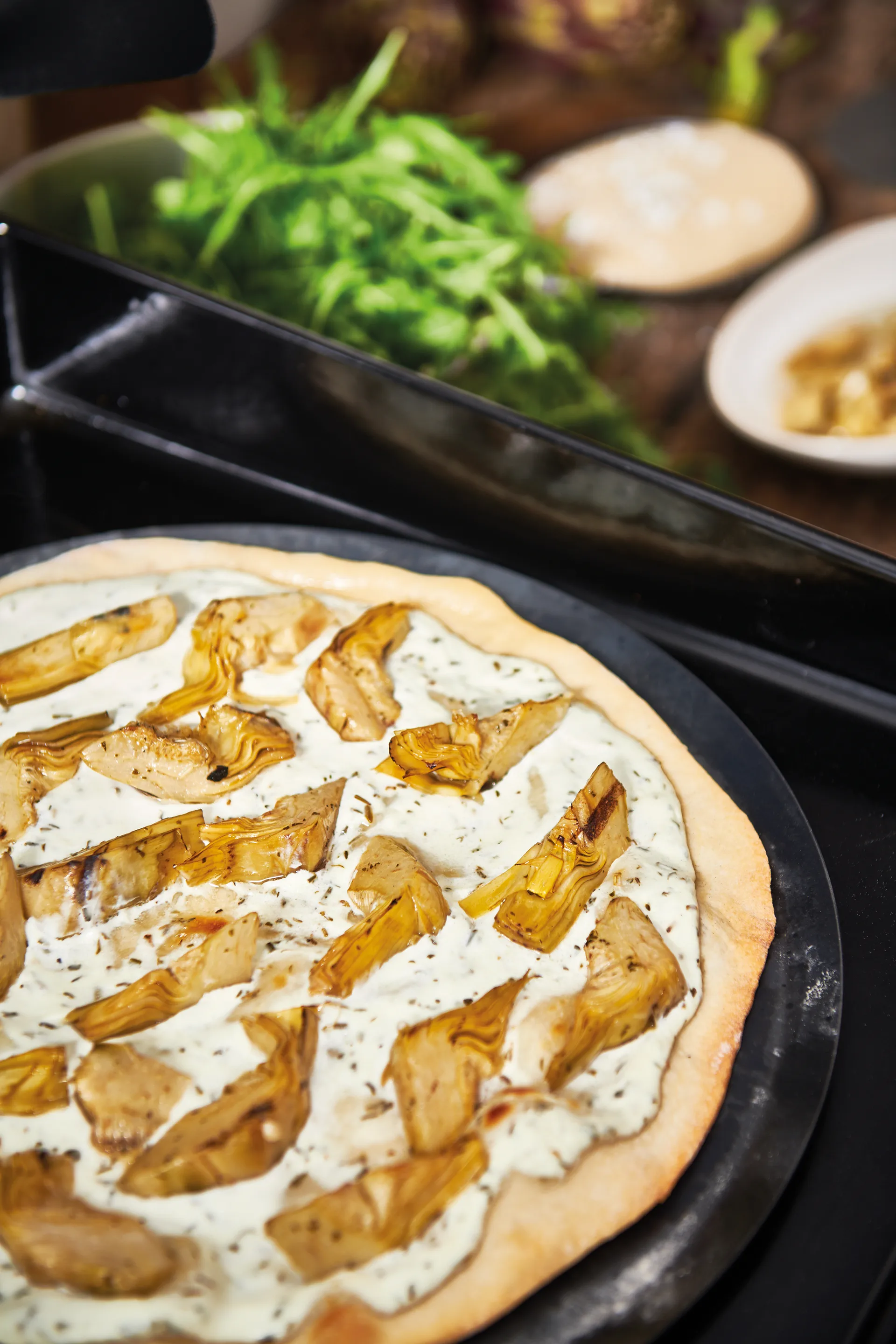 Plaque à pizza en acier carbone De Buyer, Ø32 cm De Buyer