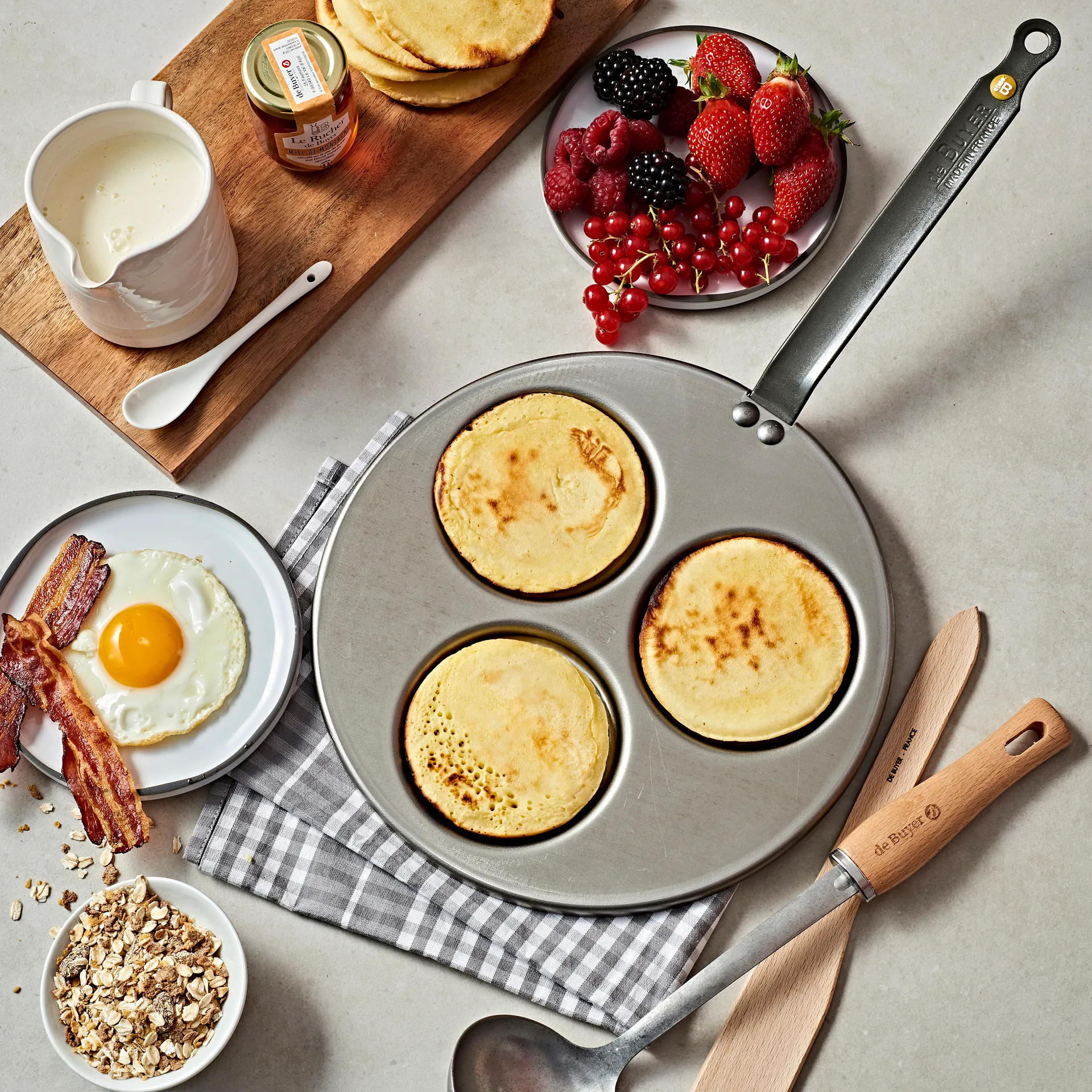 Pôele à pancakes Mineral B, 27 cm De Buyer