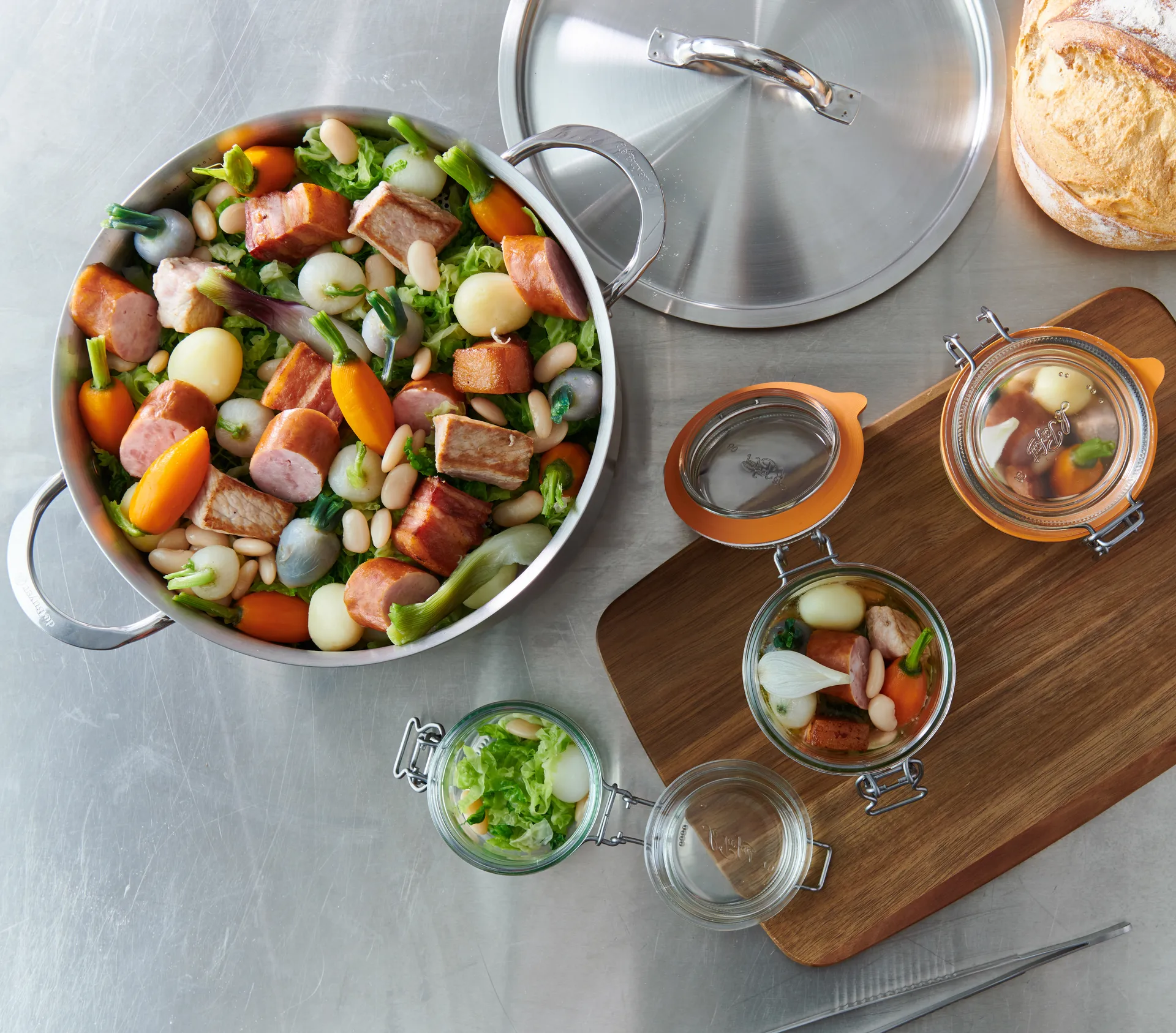 Poêle à sauter Alchimy rectangulaire en acier inoxydable, Ø28 cm De Buyer