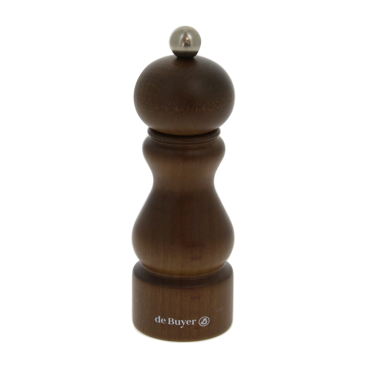 De Buyer Salière et poivrière Rumba céramique 14 cm Marron foncé