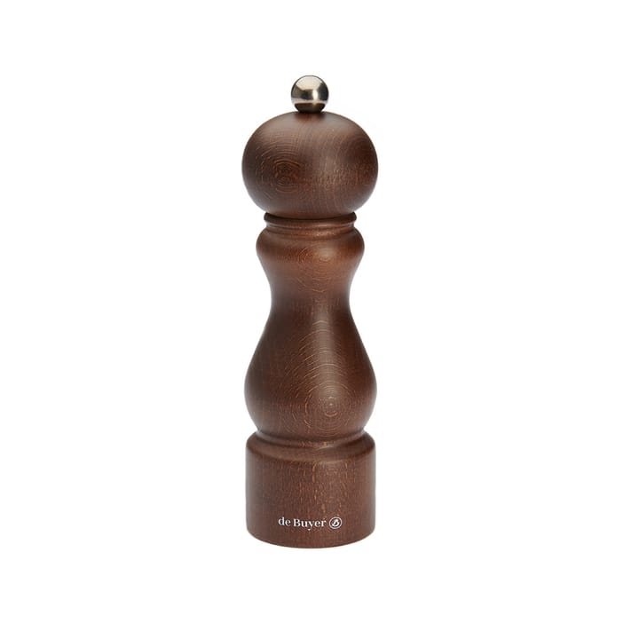 Salière et poivrière Rumba céramique 18 cm - Marron foncé - De Buyer