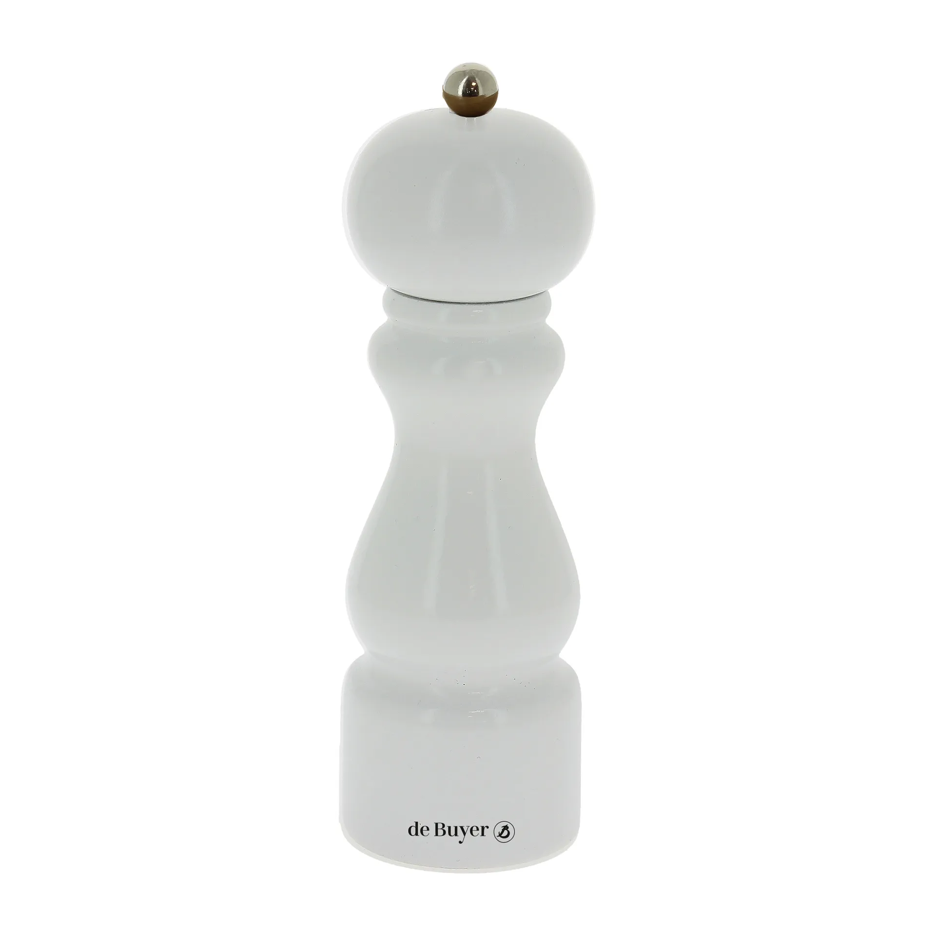 Salière et poivrière Rumba céramique 20 cm, Blanc-brillant De Buyer
