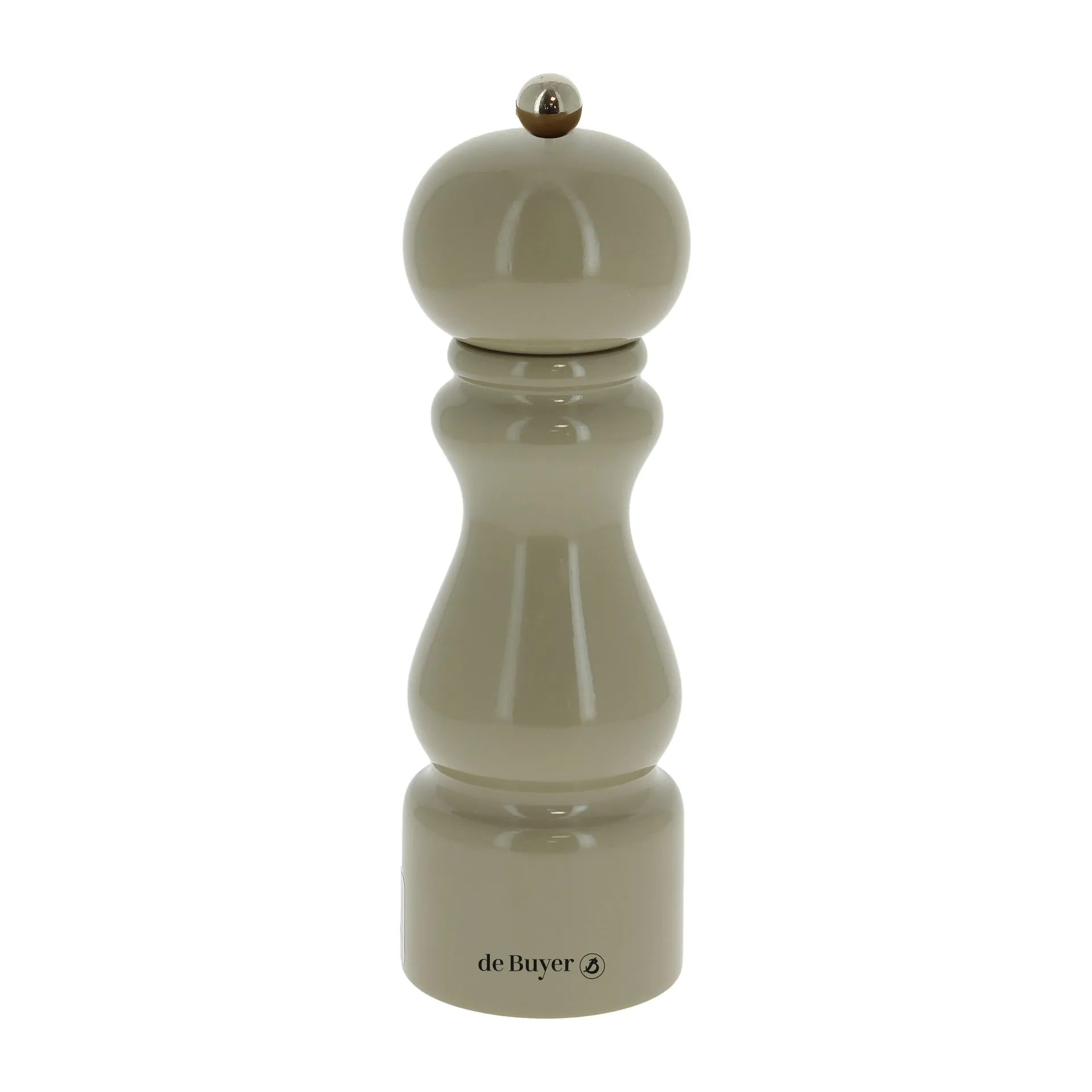 Salière et poivrière Rumba céramique 20 cm, Grège-brillant De Buyer