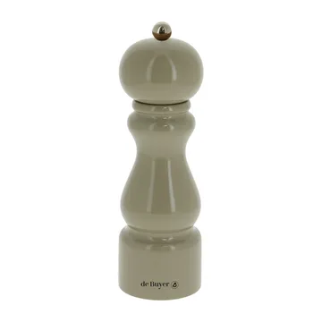 Salière et poivrière Rumba céramique 20 cm - Grège-brillant - De Buyer