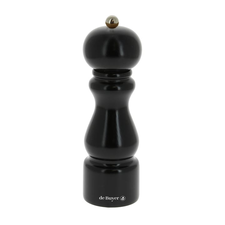 Salière et poivrière Rumba céramique 20 cm - Noir-brillant - De Buyer