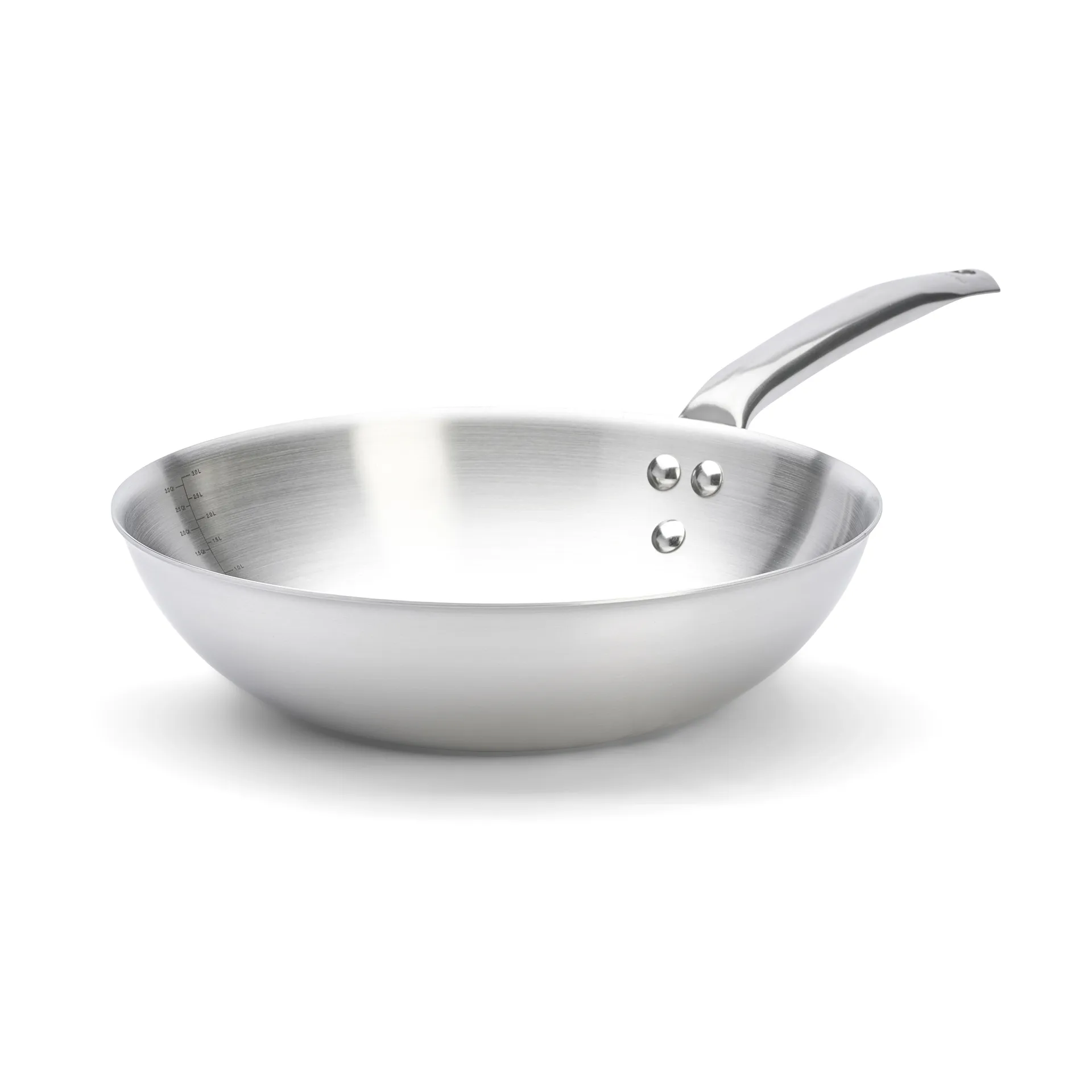Wok Alchimy en acier inoxydable, Ø28 cm De Buyer
