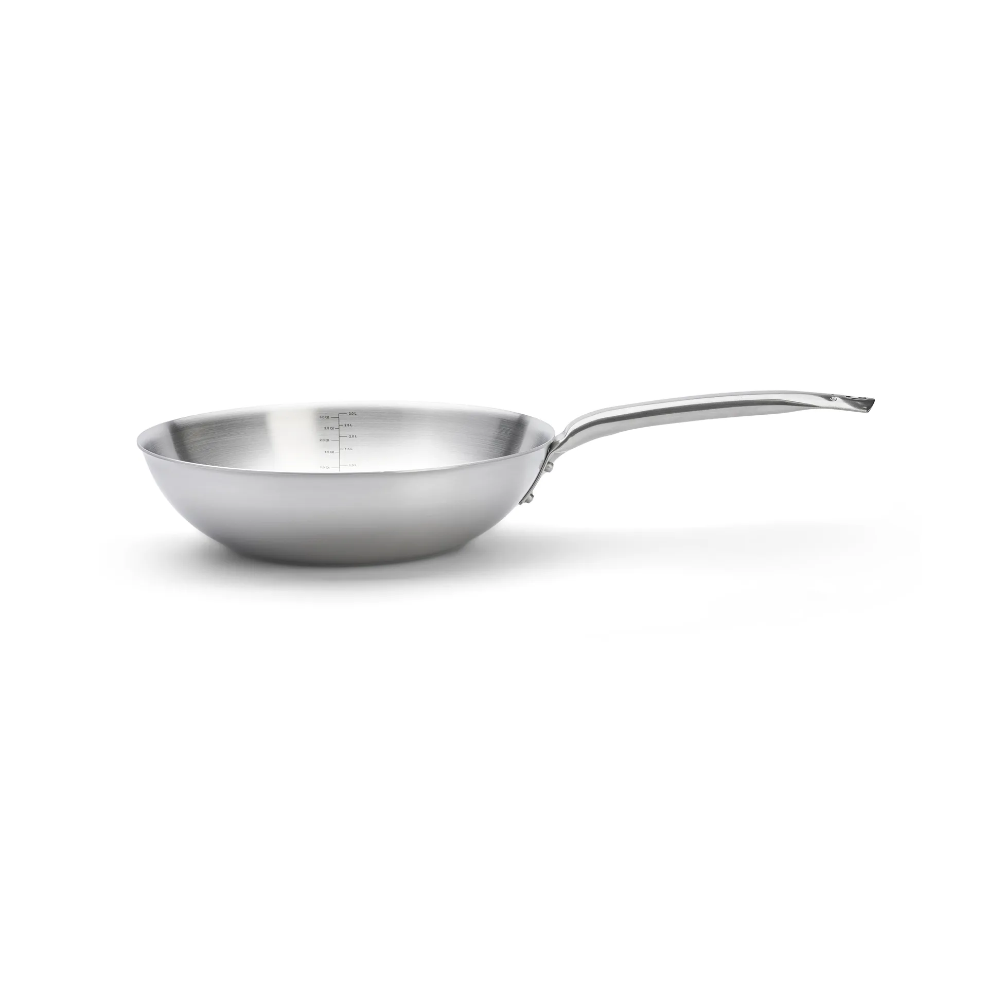 Wok Alchimy en acier inoxydable, Ø28 cm De Buyer